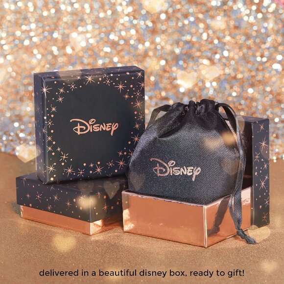 Disney Minnie Mouse Stud Earrings Two Tone Minnie Silhouette Open Silhouette - Picture 6 of 6